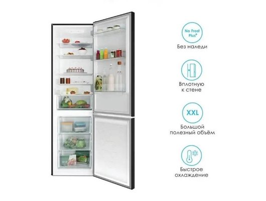 Холодильник CANDY CCRN 6200 B черный (FNF)