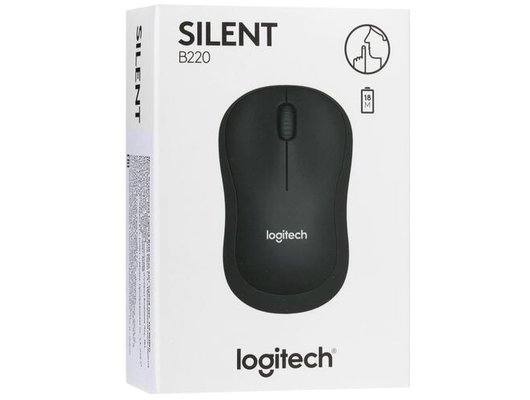 Мышь беспроводная Logitech B220 SILENT BLACK