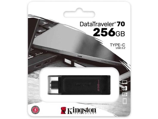 USB Флеш Kingston 256GB USB Type-C DataTraveler 70 DT70/256GB