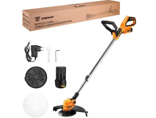 Садовый триммер DEKO DKTR12V Max (2 АКБ 3.0Ач) (063-4238-1)