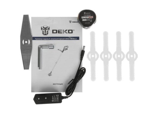 Садовый триммер DEKO DKTR12V Max (2 АКБ 3.0Ач) (063-4238-1)