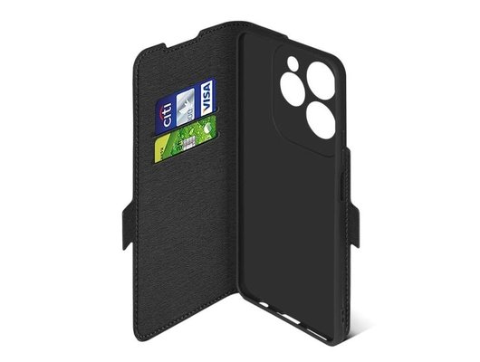 Чехол DF для Infinix Hot 40/40 Pro inFlip-38 (black)