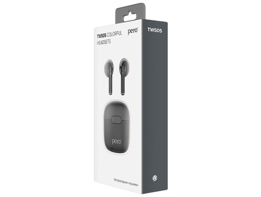 Гарнитуры TWS стерео PERO TWS05 COLORFUL BLACK