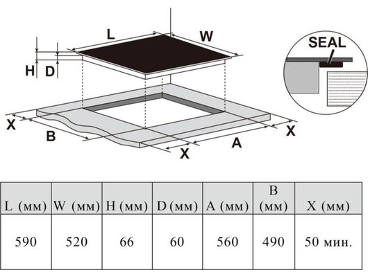 Варочная панель HAIER HHX-Y64SVVB