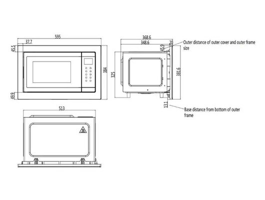 Встраиваемая микроволновая печь HAIER HMX-BTG259LX
