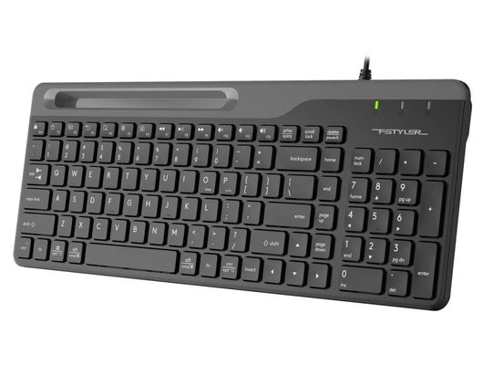 Клавиатура проводная A4Tech Fstyler FK25 черный/серый (FK25 BLACK)