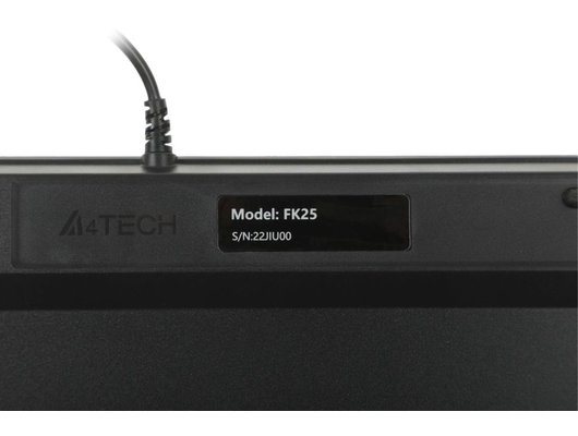 Клавиатура проводная A4Tech Fstyler FK25 черный/серый (FK25 BLACK)