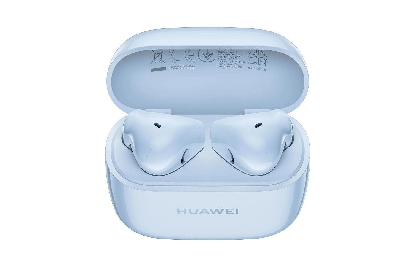 Наушники huawei голубые