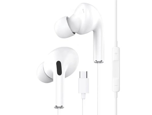 Гарнитуры проводные PERO EP12 TYPE-C CONNECTOR БЕЛАЯ