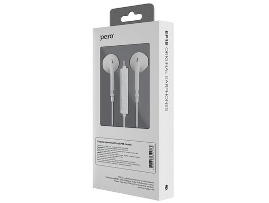 Гарнитуры проводные PERO EP18 TYPE-C CONNECTOR БЕЛАЯ
