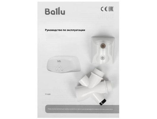 Водонагреватель BALLU 3-logic TS (3.5 kW) - кран+душ