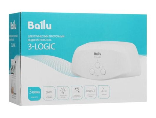 Водонагреватель BALLU 3-logic TS (5.5 kW) - кран+душ