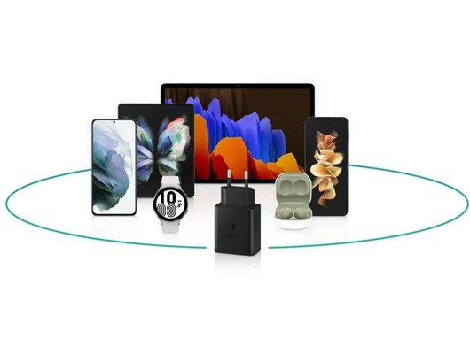 Зарядное устройство Samsung EP-T4510XBEGRU Type-C 45Вт + кабель Type-C, черный