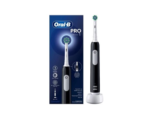 Зубная щетка электрическая ORAL-B Pro 1 (500)/D305.513.3 черная