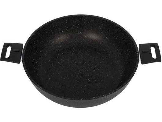 Сотейник KUKMARA смт308а с крышкой (темный мрамор)