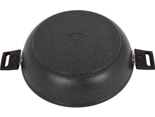 Сотейник KUKMARA смт308а с крышкой (темный мрамор)