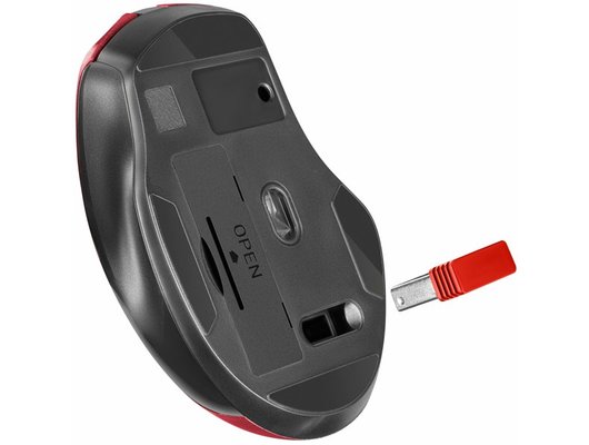 Мышь беспроводная Defender Prime MB-053 черно-красная