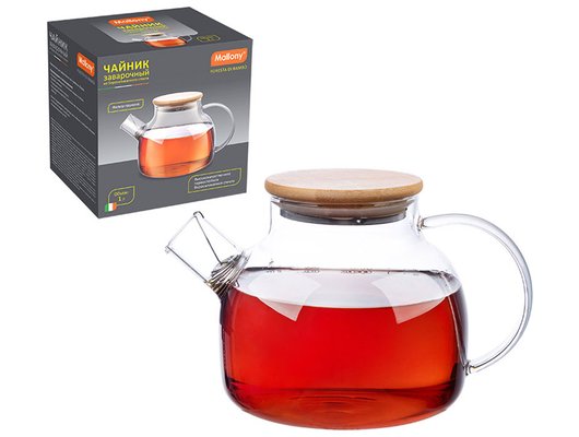 Чайник заварочный MALLONY Foresta di bambu 910122 1л