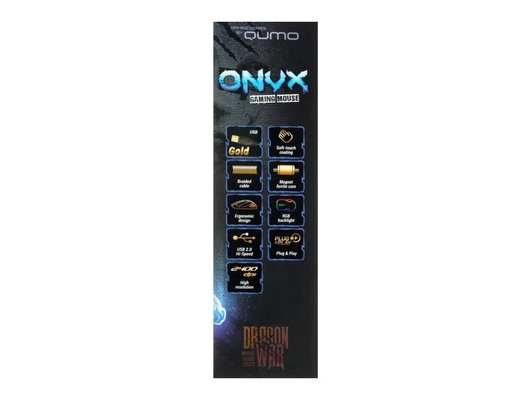 Мышь проводная игровая Qumo Onyx RGB M73