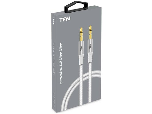 Кабель TFN AUX forza 1.0m silver TFN-CFZAUXMET1MSL