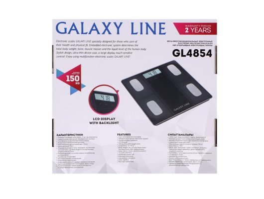 Весы напольные GALAXY GL 4854 черные