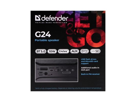 Портативная акустика Defender G24