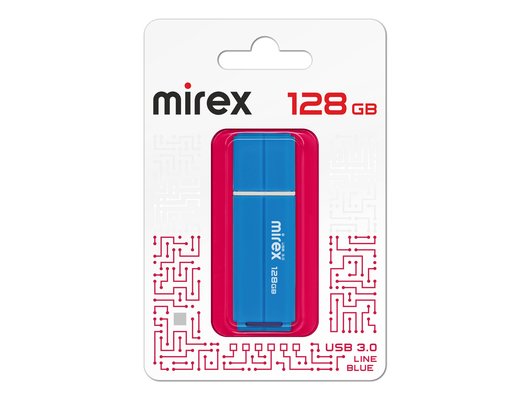 USB Флеш Mirex 128Gb USB 3.0 LINE BLUE (13600-FM3LB128)