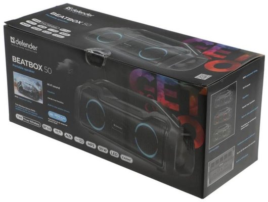 Портативная акустика DEFENDER Beatbox 50