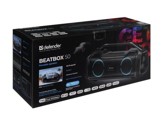 Портативная акустика DEFENDER Beatbox 50