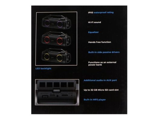 Портативная акустика DEFENDER Beatbox 50