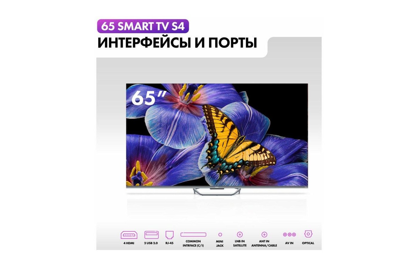 4K (Ultra HD) Smart телевизор HAIER 65 SMART TV S4 - купить в  интернет-магазине RBT.ru. Цены, отзывы, характеристики и доставка в  Челябинске