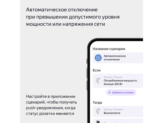 Умная розетка ЯНДЕКС YNDX-00540BLK Черная