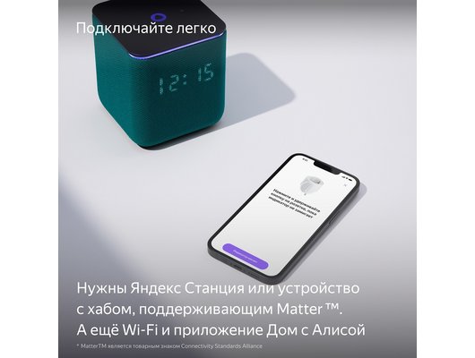 Умная розетка ЯНДЕКС YNDX-00540WHT Белая