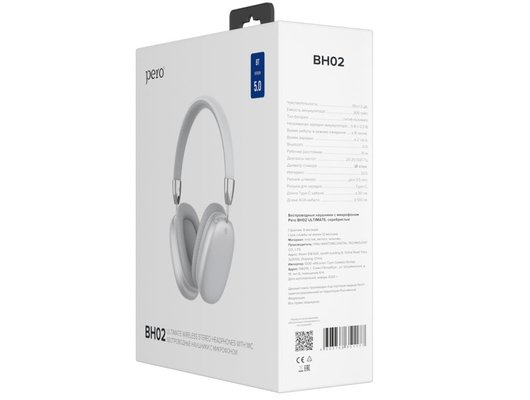 Наушники полноразмерные PERO BH02 SILVER
