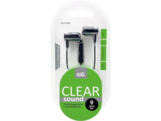 Гарнитуры GAL HM-055BK ЧЕРНЫЙ