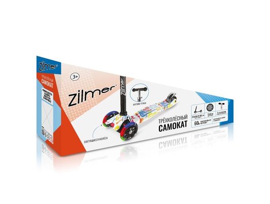 Самокат Zilmer ZIL1812-209 красный