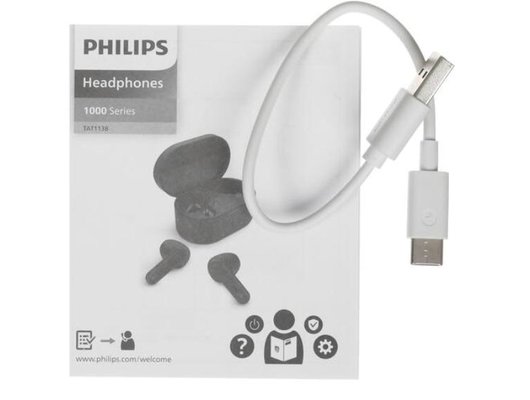 Гарнитуры TWS стерео PHILIPS TAT1138WT БЕЛЫЙ