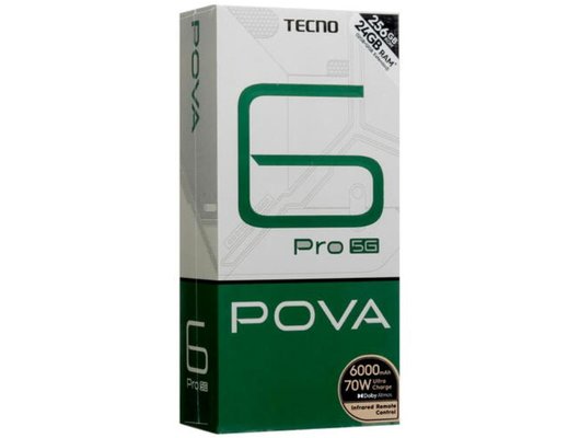 Смартфон Tecno POVA 6 Pro 5G 12/256Gb Grey