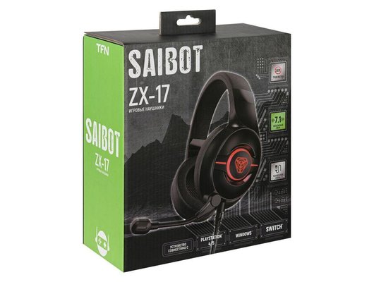 Игровые наушники проводные TFN Saibot ZX-17