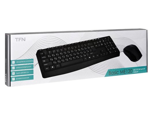Клавиатура+мышь TFN Slim ME120 чёрный