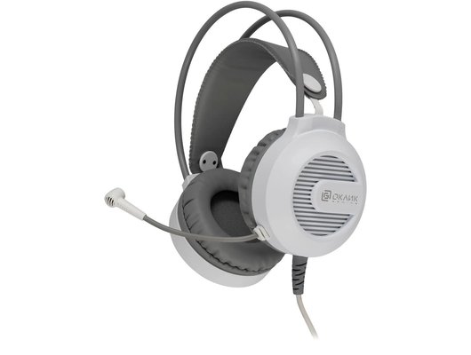 Игровые наушники проводные Oklick HS-L300G белый