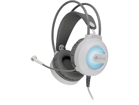 Игровые наушники проводные Oklick HS-L300G белый