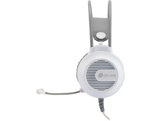 Игровые наушники проводные Oklick HS-L300G белый