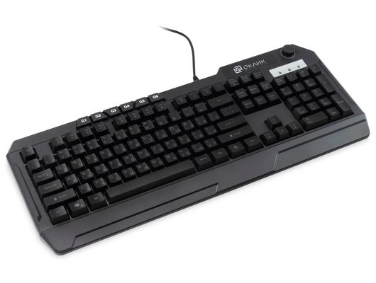 Клавиатура проводная игровая Oklick 715G черный