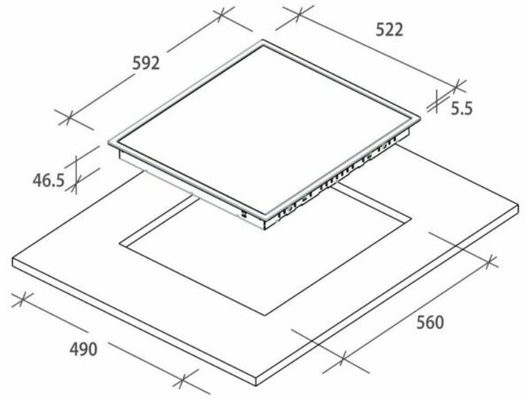 Варочная панель CANDY CC64CH
