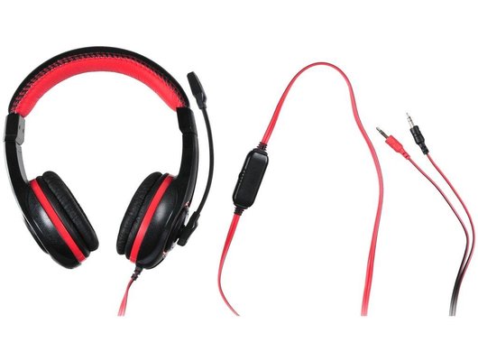 Наушники с микрофоном проводные Oklick HS-L200