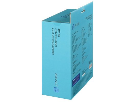 Наушники с микрофоном проводные Oklick HS-L200