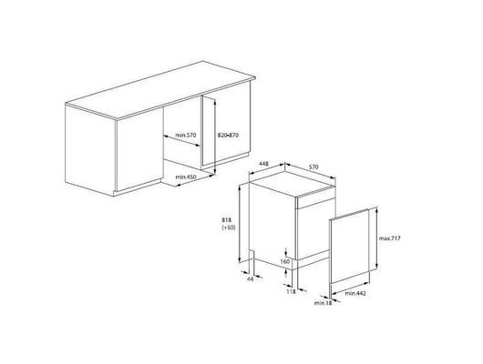 Встраиваемая посудомоечная машина HOTPOINT HIS 2D85 DWT