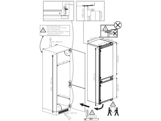Встраиваемый холодильник HOTPOINT HBT 20I