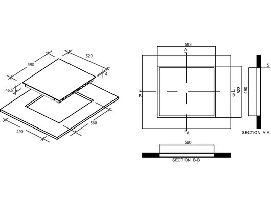 Варочная панель CANDY CEH6DXECTT/1